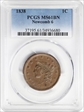 1838 1C Newcomb 6 MS61BN