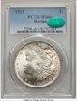 1921 $1 Morgan MS66+