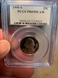 1990-S 25C PR69DCAM