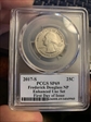 2017-S 25C Frederick Douglass NP Enhanced Unc Set FDI Blue Ribbon SP69