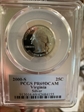2000-S 25C Virginia PR70DCAM