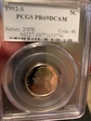 1992-S 5C PR69DCAM