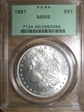 1881 $1 MS65