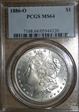 1886-O $1 MS64