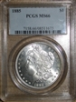 1885 $1 MS66