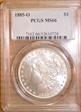 1885-O $1 MS66