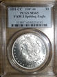 1891-CC $1 VAM 3, Spitting Eagle MS65