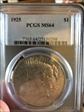 1925 $1 MS64