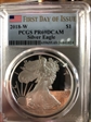 2018-W $1 Silver Eagle First Day of Issue PR69DCAM
