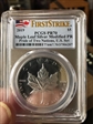 2019 $5 Maple Leaf Silver Modified PR Pride of Two Nations, U.S. Set First Strike PR70