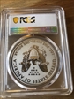 2019-W $1 Silver Eagle Enhanced Rev PR Pride of Two Nations, U.S. Set First Day of Issue PR70