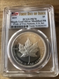 2019 $5 Maple Leaf Silver Modified PR Pride of Two Nations, U.S. Set First Day of Issue PR70