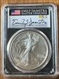 2022 $1 Silver Eagle First Day of Issue Emily S. Damstra MS70