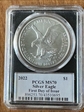 2022 $1 Silver Eagle First Day of Issue Emily S. Damstra MS70