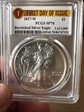 2017-W $1 Burnished Silver Eagle First Day of Issue 1 of 1,000 SP70