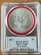 2017 $1 Silver Eagle First Strike MS70