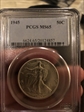 1945 50C MS65