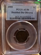 1955 1C Doubled Die Obverse AU50BN