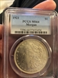1921 $1 Morgan MS64