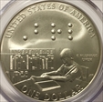 2009-P $1 Louis Braille MS70
