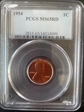 1954 1C MS65RD