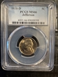 1938-D 5C Jefferson MS66