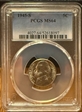1945-S 5C MS64