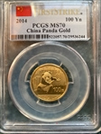 2014 100 Yn Panda Gold First Strike MS70