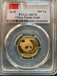 2018 100 Yn Panda Gold First Strike MS70