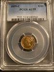 1859-C G$1 AU55