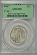 1917 25C Type 1 MS62FH