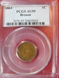 1864 1C Bronze AU55BN