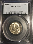 1945-S 5C MS65