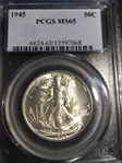 1945 50C MS65