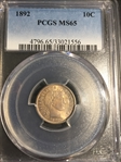 1892 10C MS65