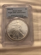 2006-W $1 Burnished Silver Eagle 20th Anniversary SP69