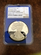 2016 $1 Silver Eagle 30th Anniversary Lettered Edge MS70