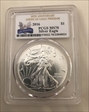 2016 $1 Silver Eagle  30th Anniversary MS70