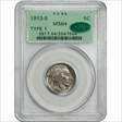 1913-S 5C Type 1 MS64