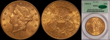 1905-S $20 MS62