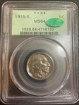 1915-S 5C MS64