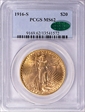 1916-S $20 MS62