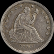1838 25C Seated, No Drapery XF45