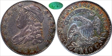 1821 10C Large Date AU50