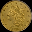 1835 $5 AU53
