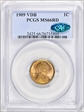 1909 VDB 1C MS66RD