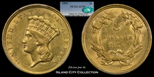 1854 $3 AU55