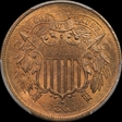 1864 2C Large Motto MS66+ RB