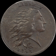 1793 1C Wreath, Vine and Bars VF30BN