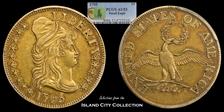 1795 $5 Small Eagle AU53